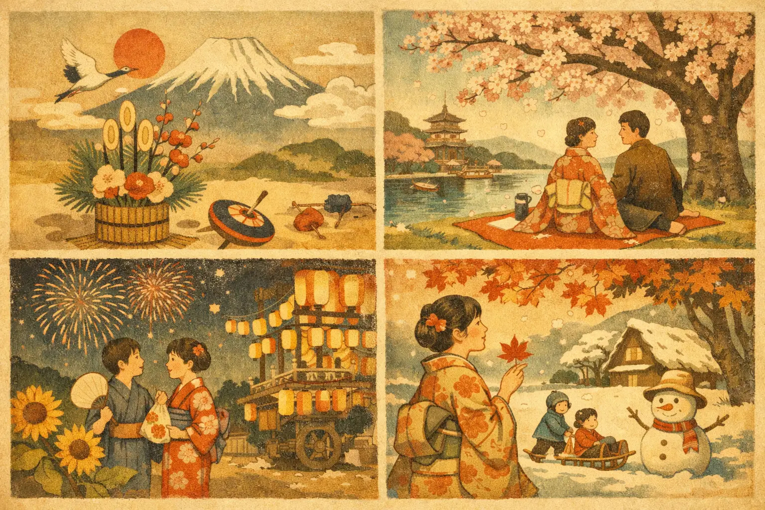 日本の季節行事一覧で見る一年の楽しみ方