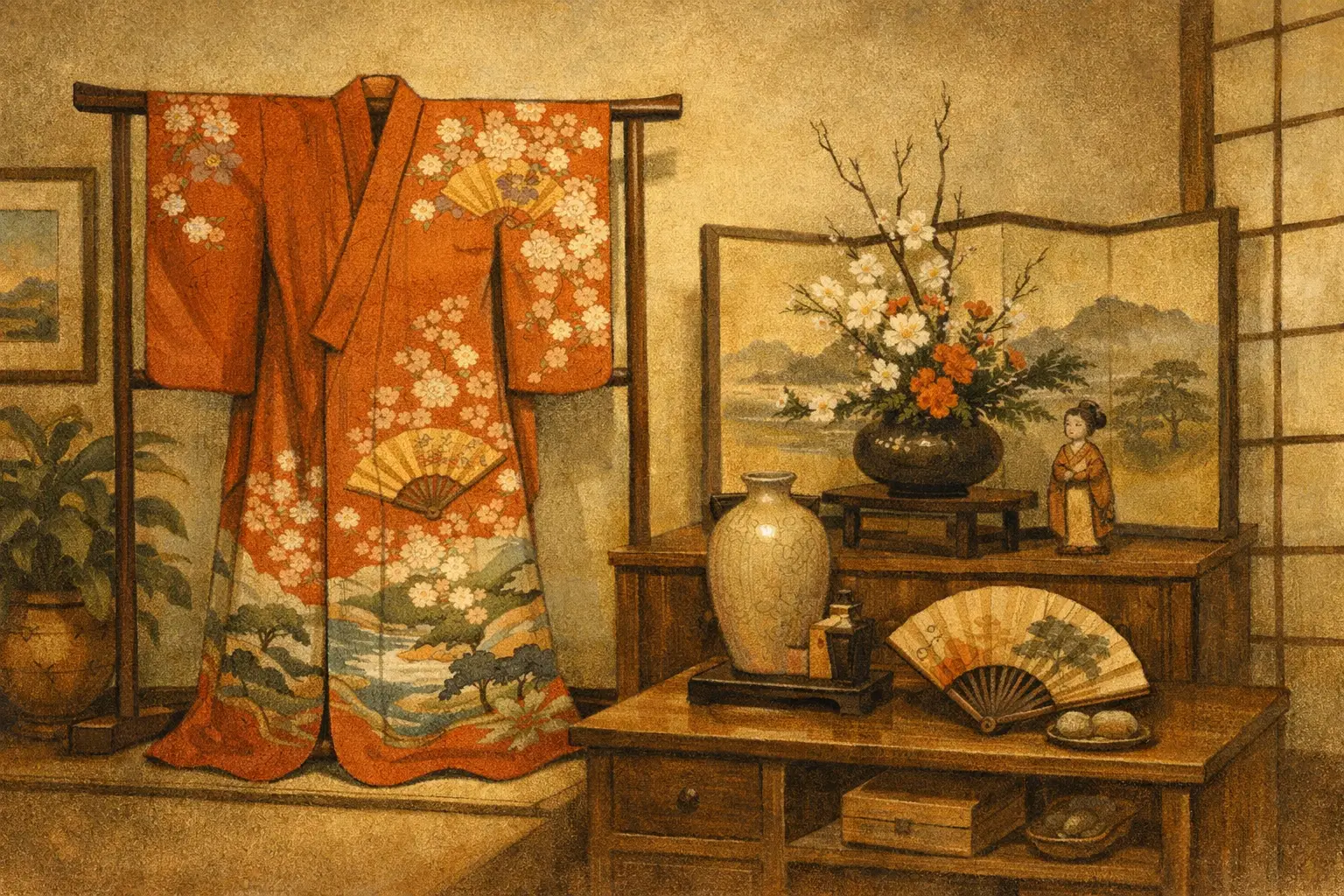 How to Display a Kimono at Home Beautifully